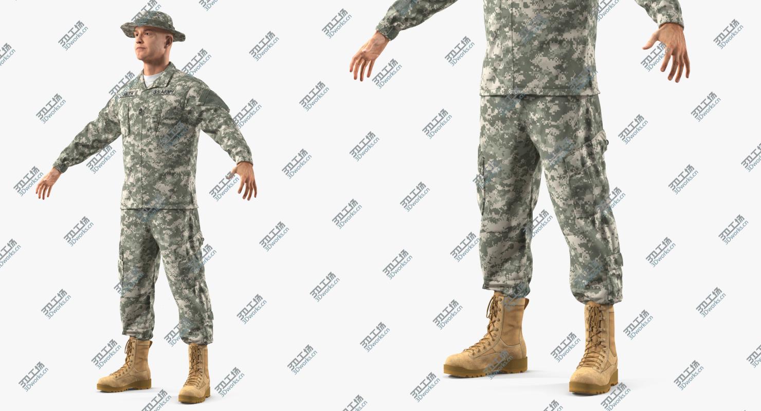 images/goods_img/20210313/US Army Soldier Camo T-Pose 3D model/2.jpg